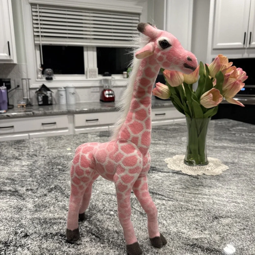 Pink Giraffe Adventure Planet 20in Standing Plush Stuffed Toy AP-GPI25